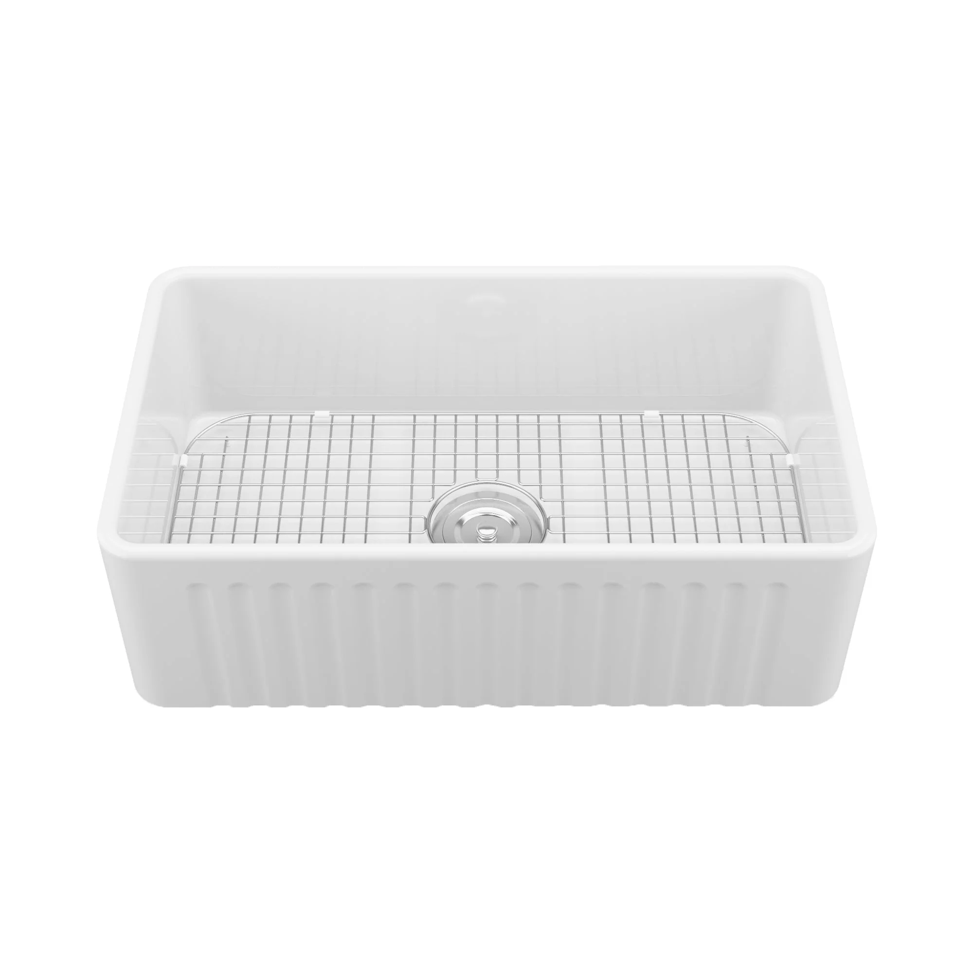 DeerValley DV-1K026 Farmhouse Kitchen Sinks Deep Bowl Reversible Apron Design - Image 8