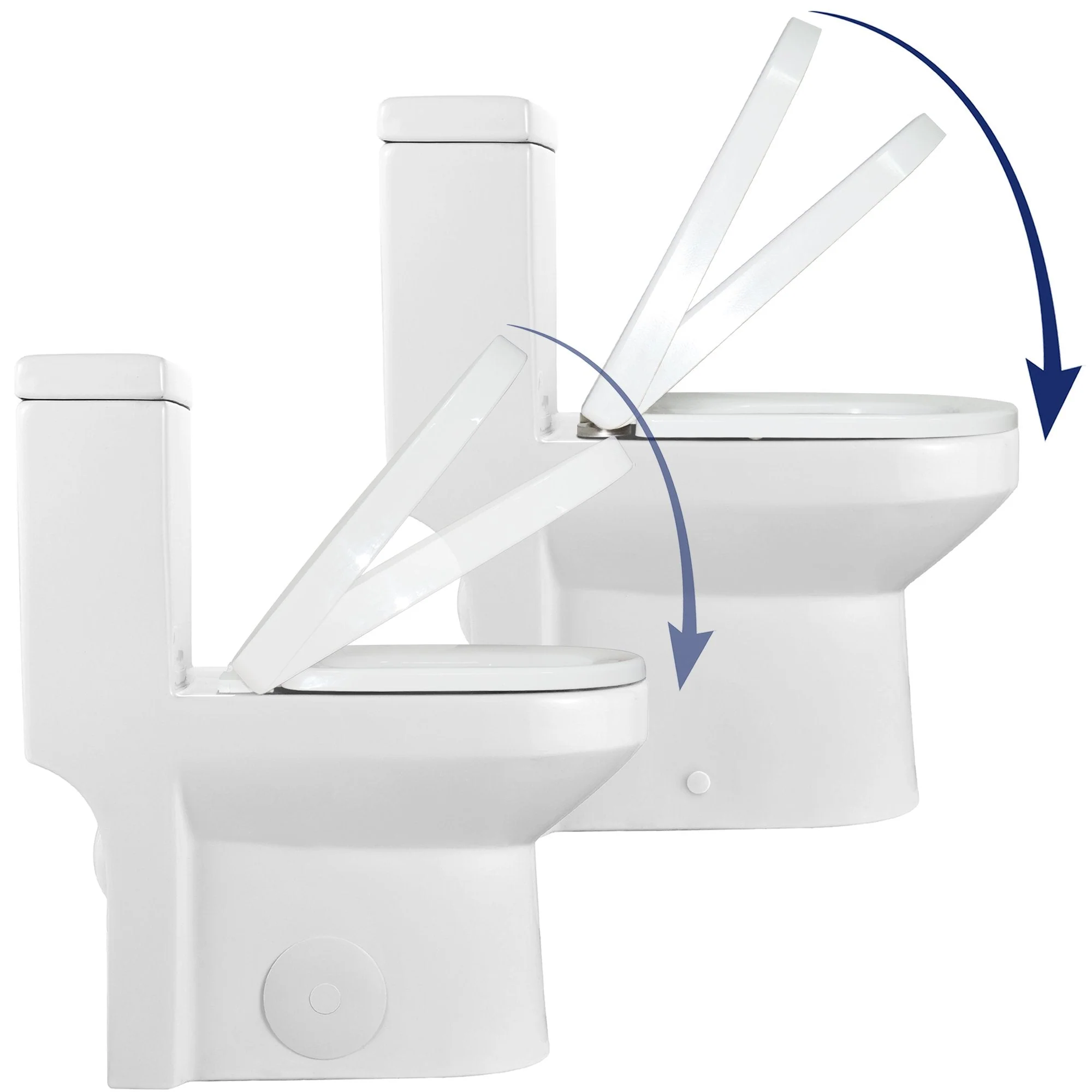 DeerValley DV-F812S11 Quite-Close Quick-Release Easy to Install Plastic Polypropylene Toilet Seat (Fit with DV-1F52812/ DV-1F52813) - Image 5