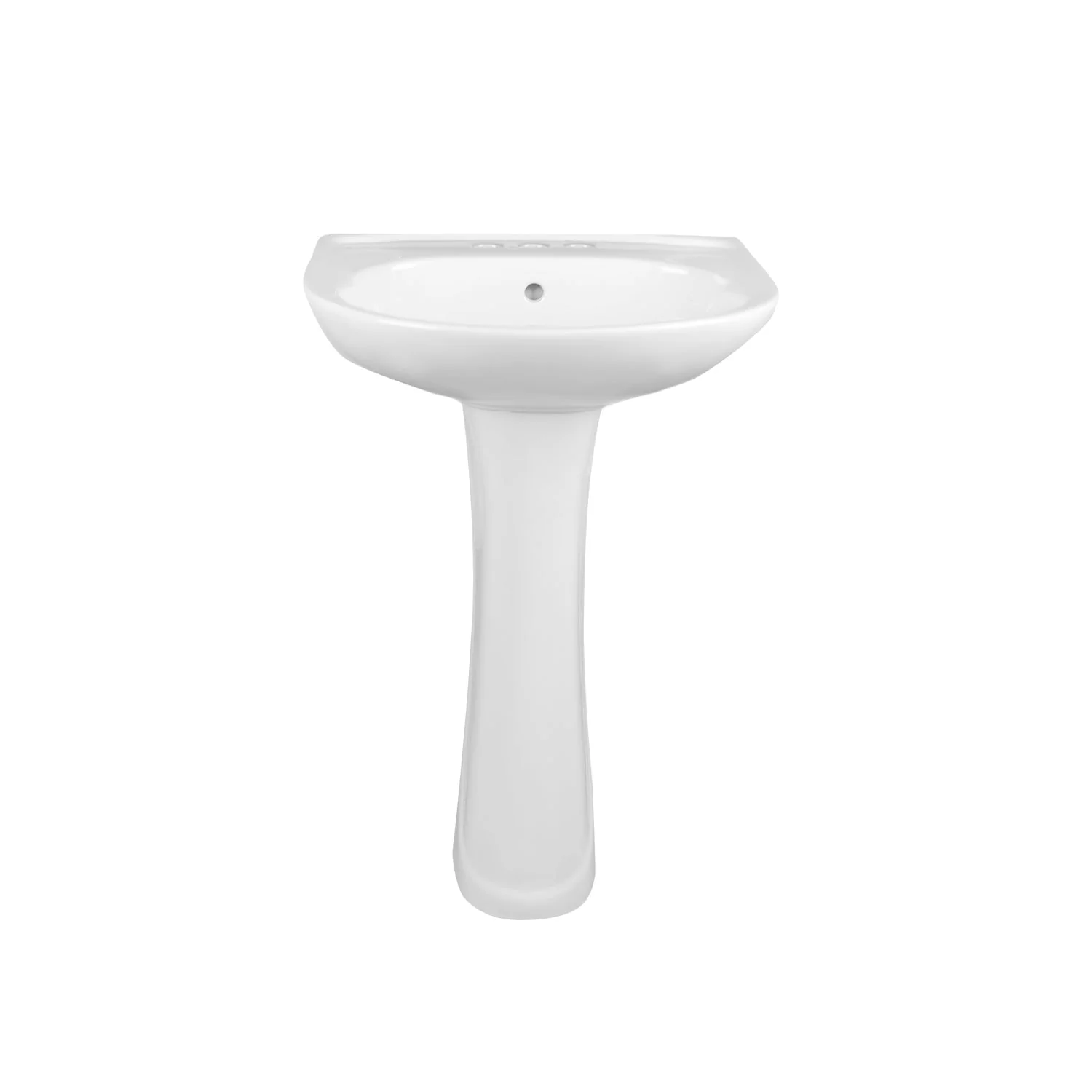 DeerValley DV-1P525 20" X 17" U-Shape Pedestal Bathroom Sink, Overflow Hole With Multiple Types - Image 15