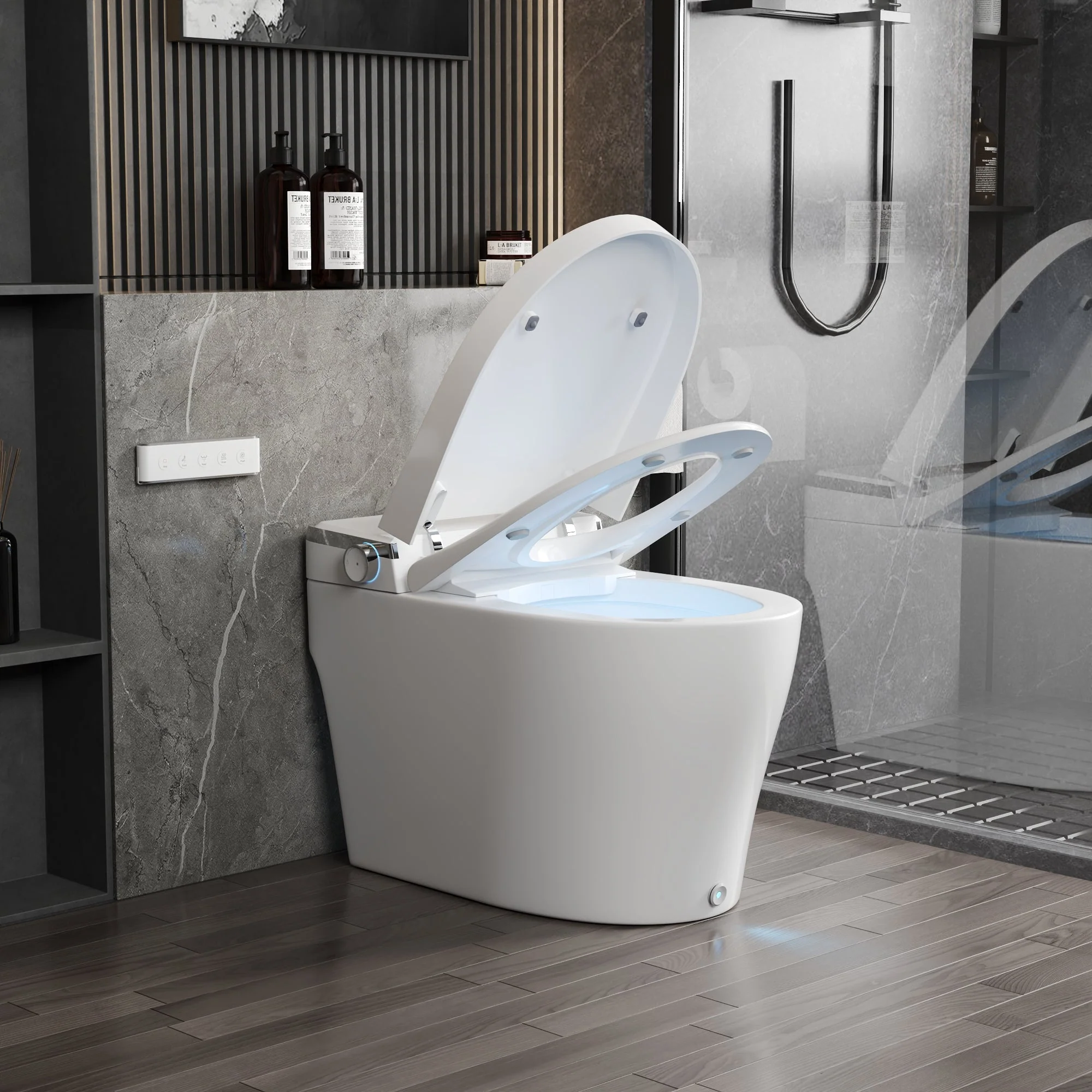 DeerValley DV-1S0029-V3 Smart Bidet Toilet with Purified Water Massage Wash & Modern Two-Tone Design - Image 8