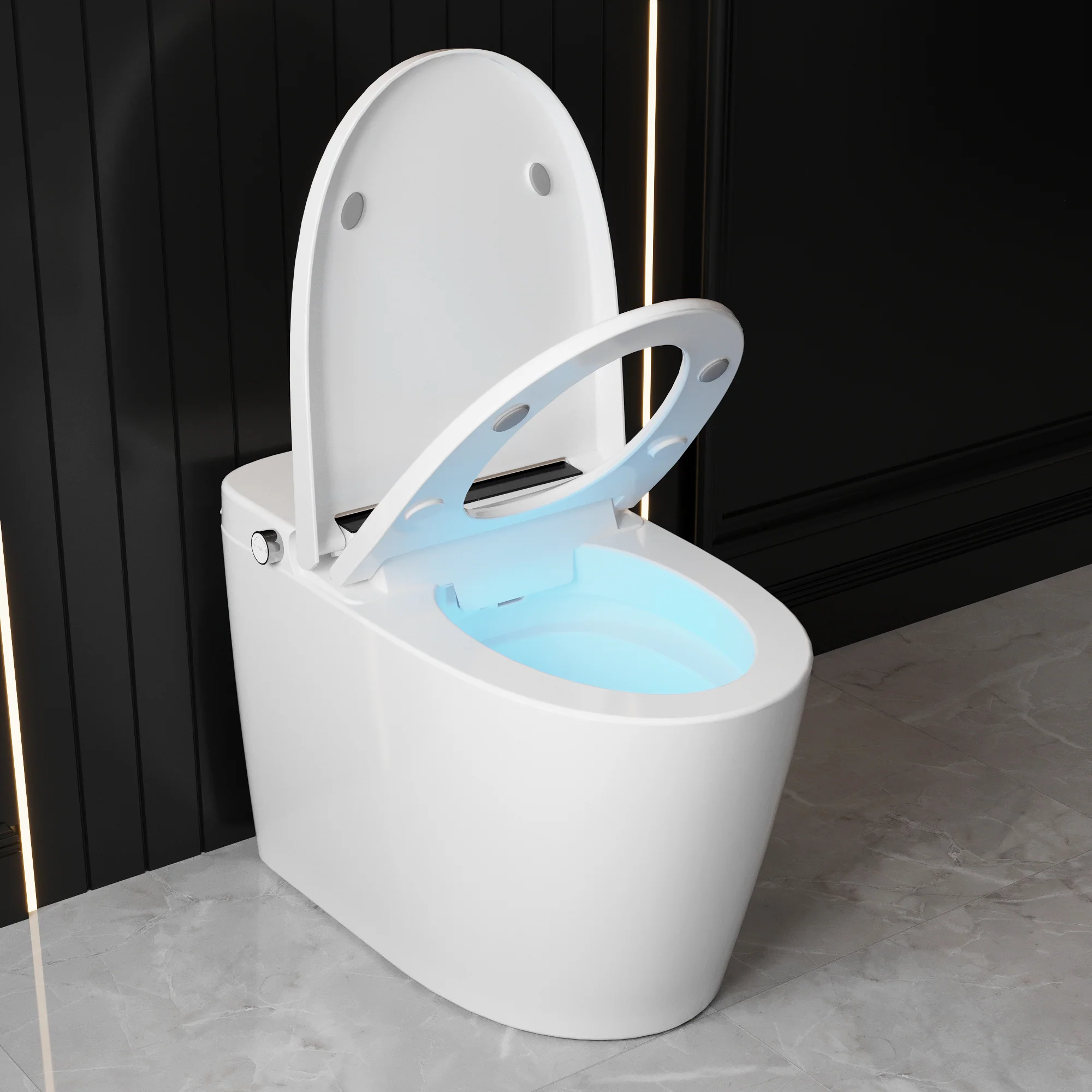 DeerValley DV-1S0159/0159-V1/0159-V3 Tankless Smart Toilet,Auto Flush, Heated Seat, Tankless One-Piece Toilets for Bathrooms - Image 8