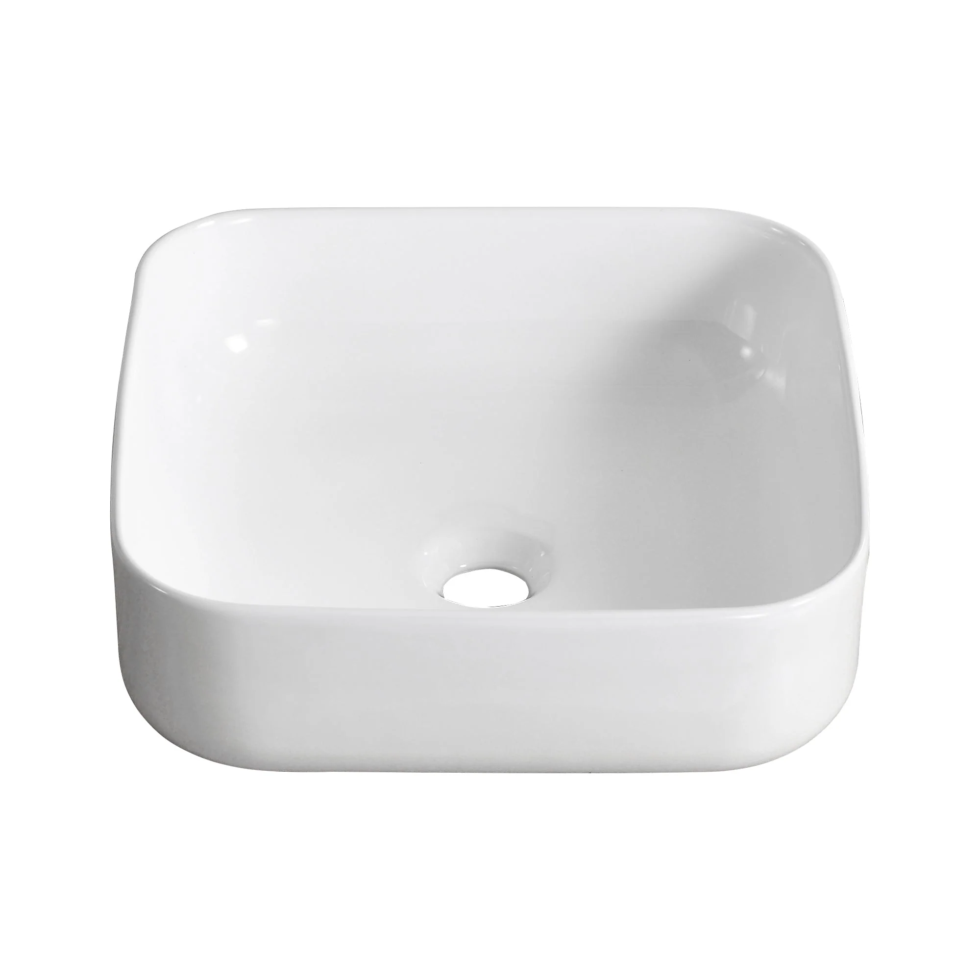ACE 15.16" Square Vessel Bathroom Sink, Without Overflow With Multiple Colors - Image 20