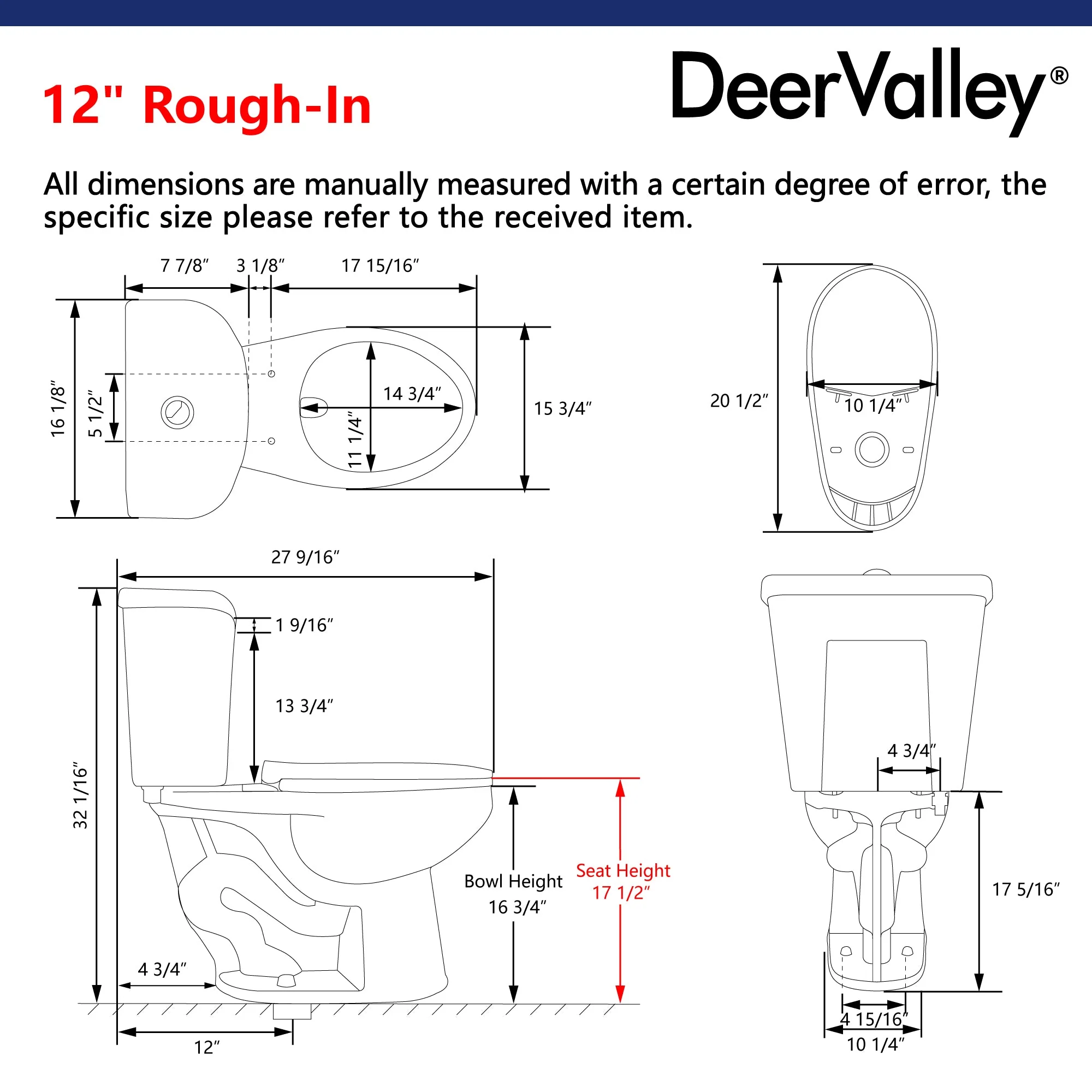 DYNASTY Two-Piece Elongated Toilet, 12" Rough-in Dual-Flush - Image 10