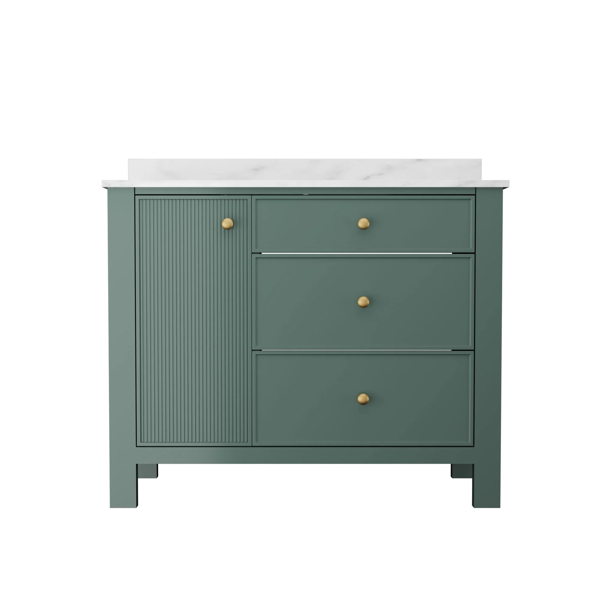 DeerValley DV-1BV0451NW/VG 42" Fully Assembled Single Bathroom Vanity with Artificial Marble Top, Natural Wood - Image 28