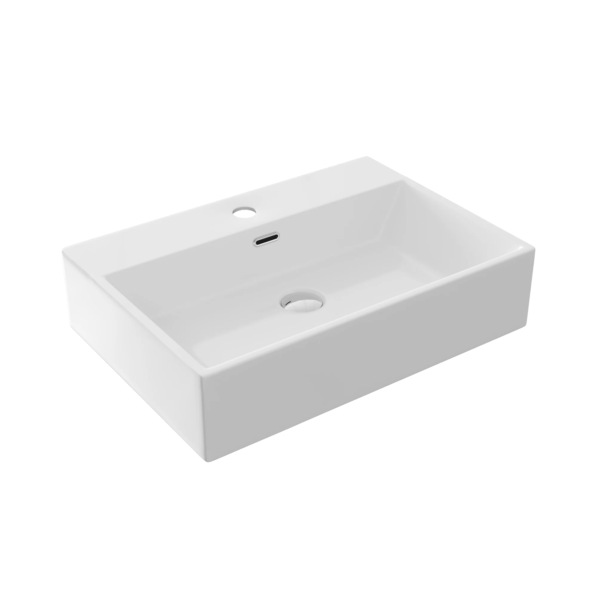 DeerValley DV-1CS0117G Console Bathroom Sinks Gray Modern Ceramic Towel Bar - Image 7