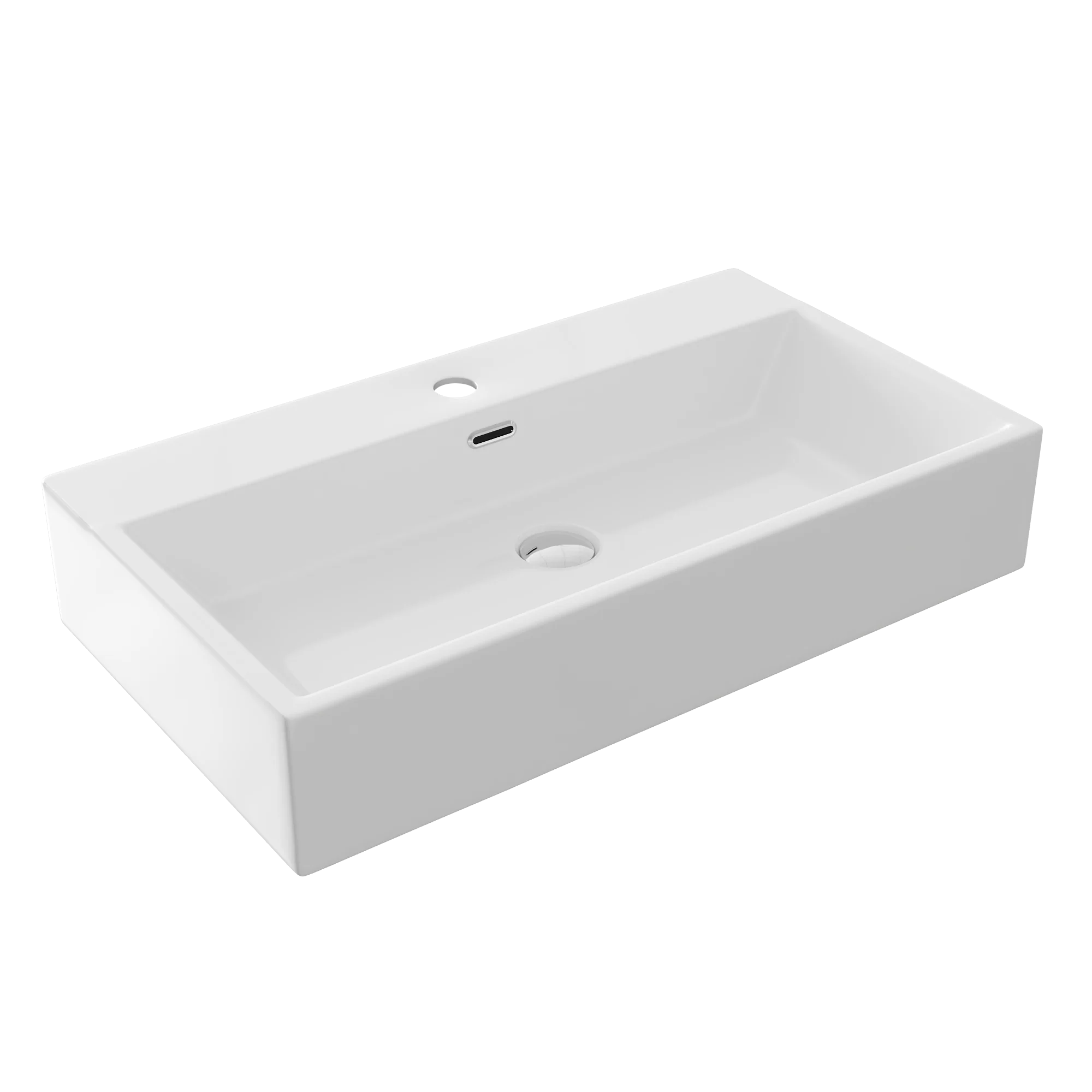 30" Rectangular Console Bathroom Sink, Single Faucet Hole - Image 3