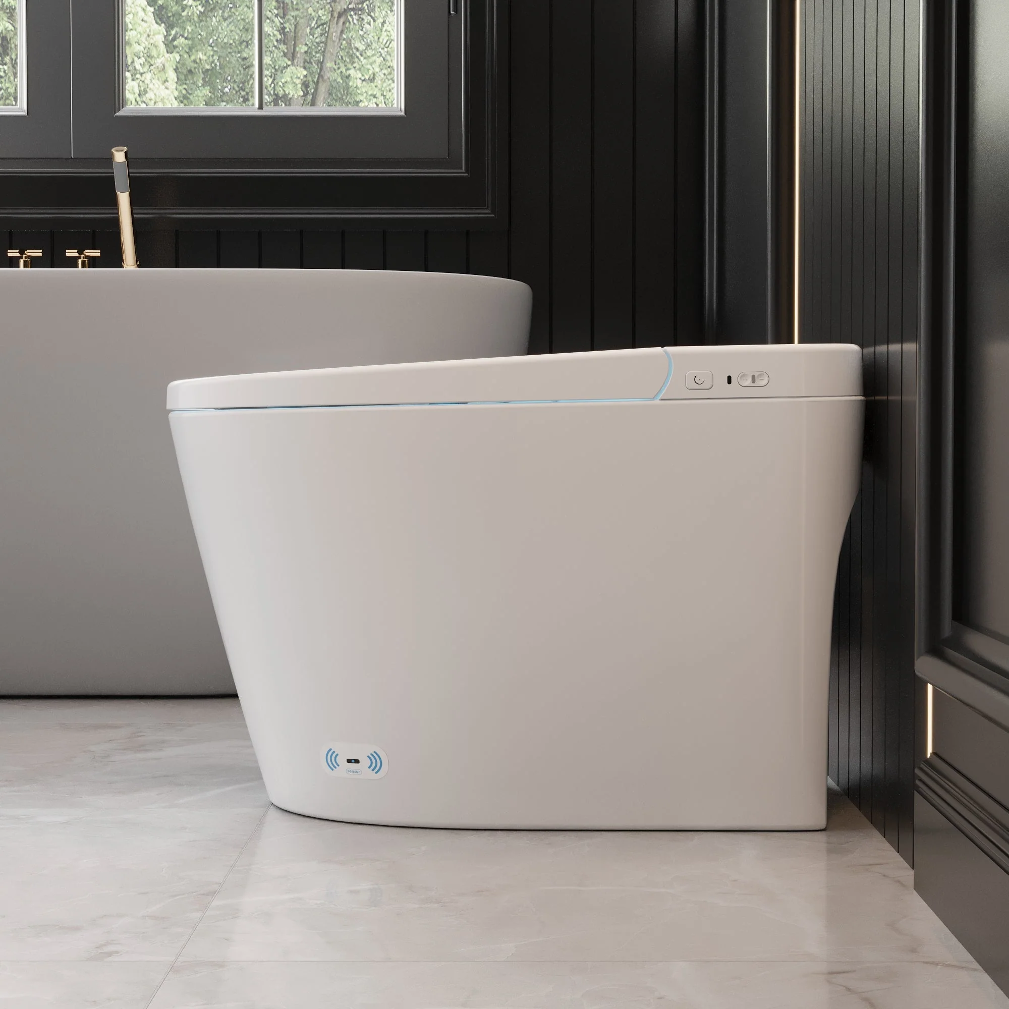 DeerValley DV-1S0159/0159-V1/0159-V3 Tankless Smart Toilet,Auto Flush, Heated Seat, Tankless One-Piece Toilets for Bathrooms - Image 6