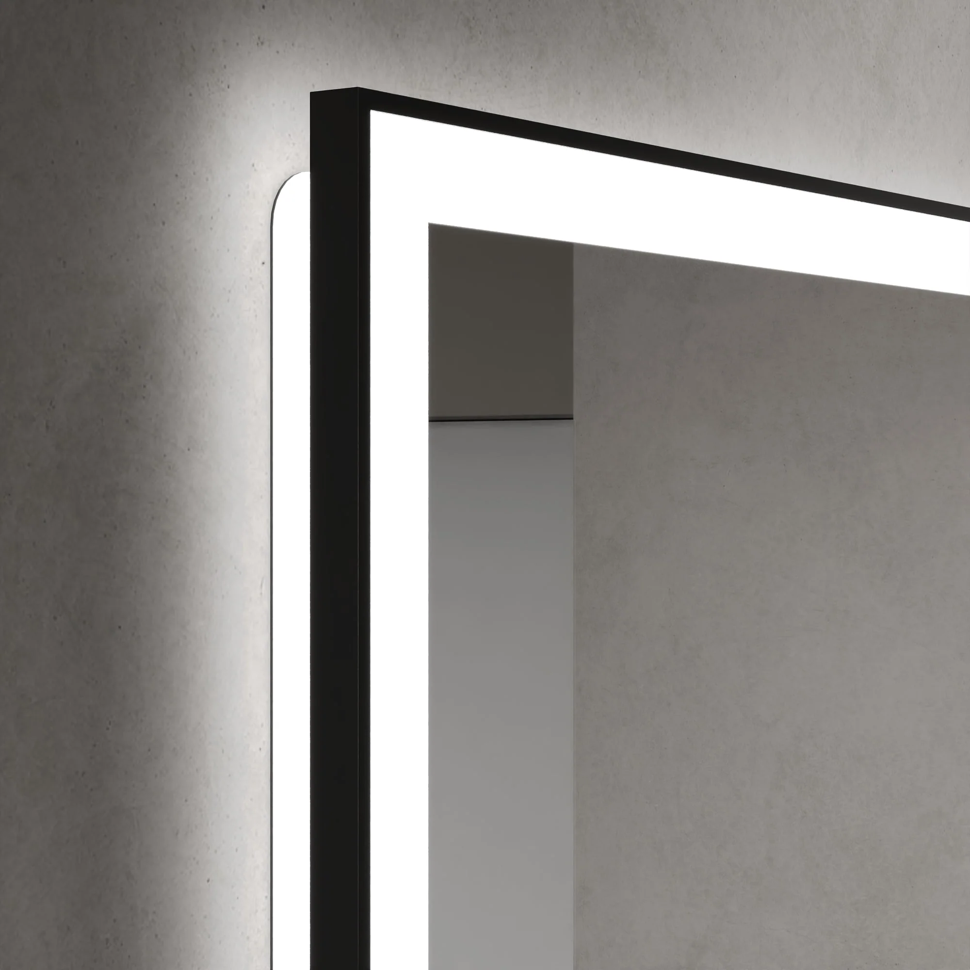 DeerValley 40"x 32" / 30"x 36"  LED Bathroom Vanity Mirror, Front and Backlit Matte Black Frame Lighted Vanity Mirrors - Image 7