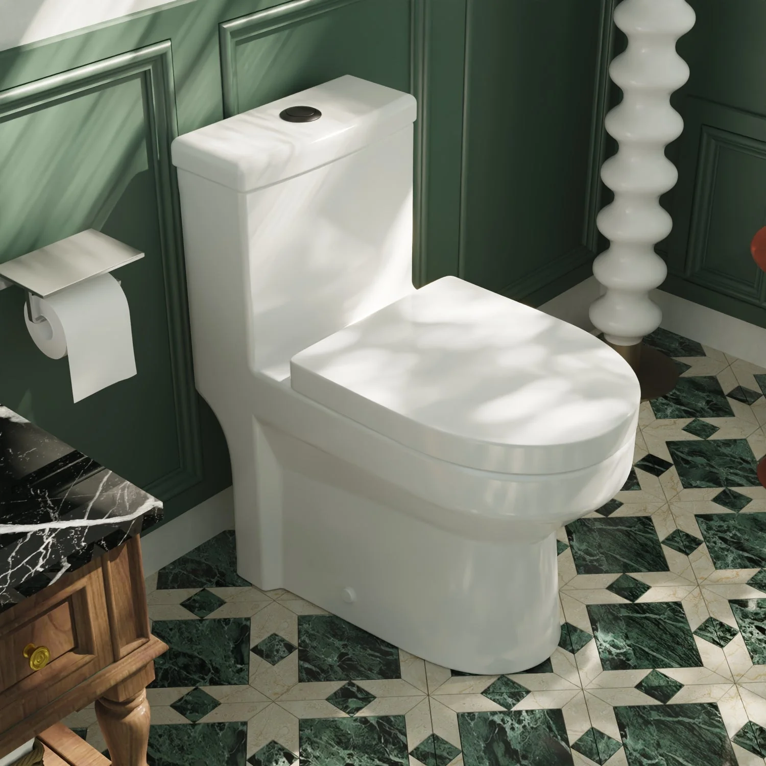 DeerValley DV-1F52813 One-piece Toilets Compact Comfort Dual Flush Space-Saving Design - Image 16